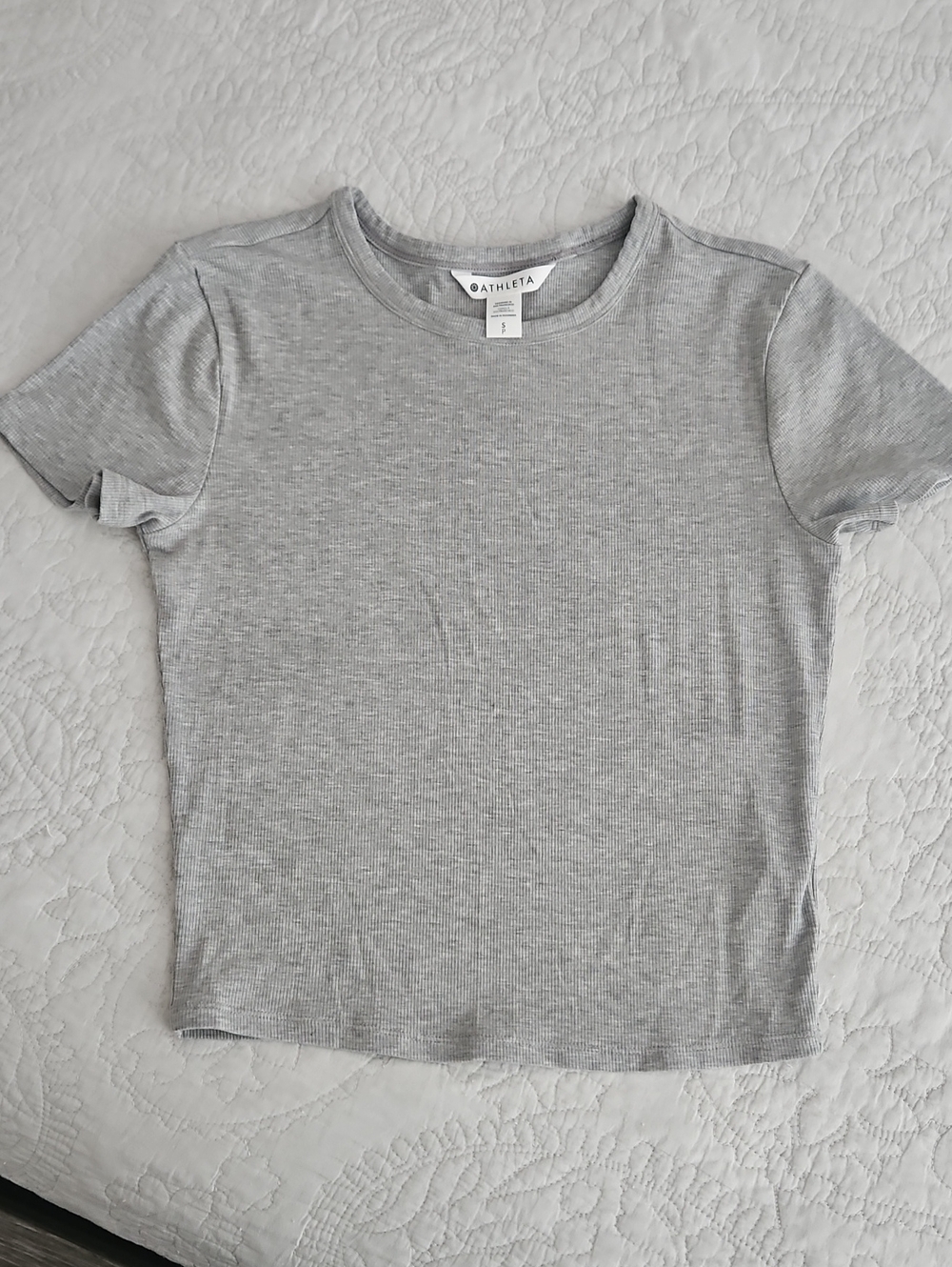 Athleta Signature Ribbed Cropped Top